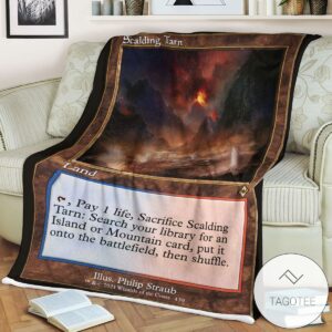 Mh2 439 Scalding Tarn Mtg Game Magic The Gathering Blanket