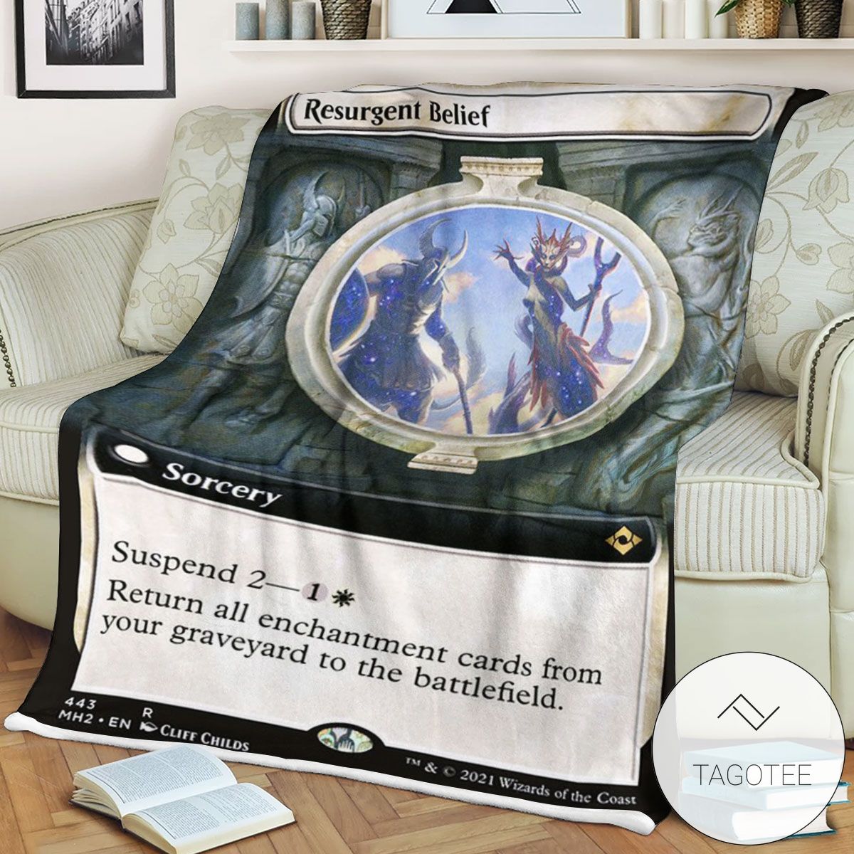Mh2 443 Resurgent Belief Mtg Game Magic The Gathering Blanket Mh2 443 Resurgent Belief Mtg Game Magic The Gathering Blanket