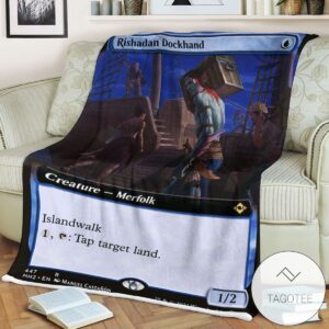 Mh2 447 Rishadan Dockhand Mtg Game Magic The Gathering Blanket