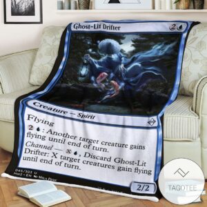 Mh2 45 Ghost Lit Drifter Mtg Game Magic The Gathering Blanket