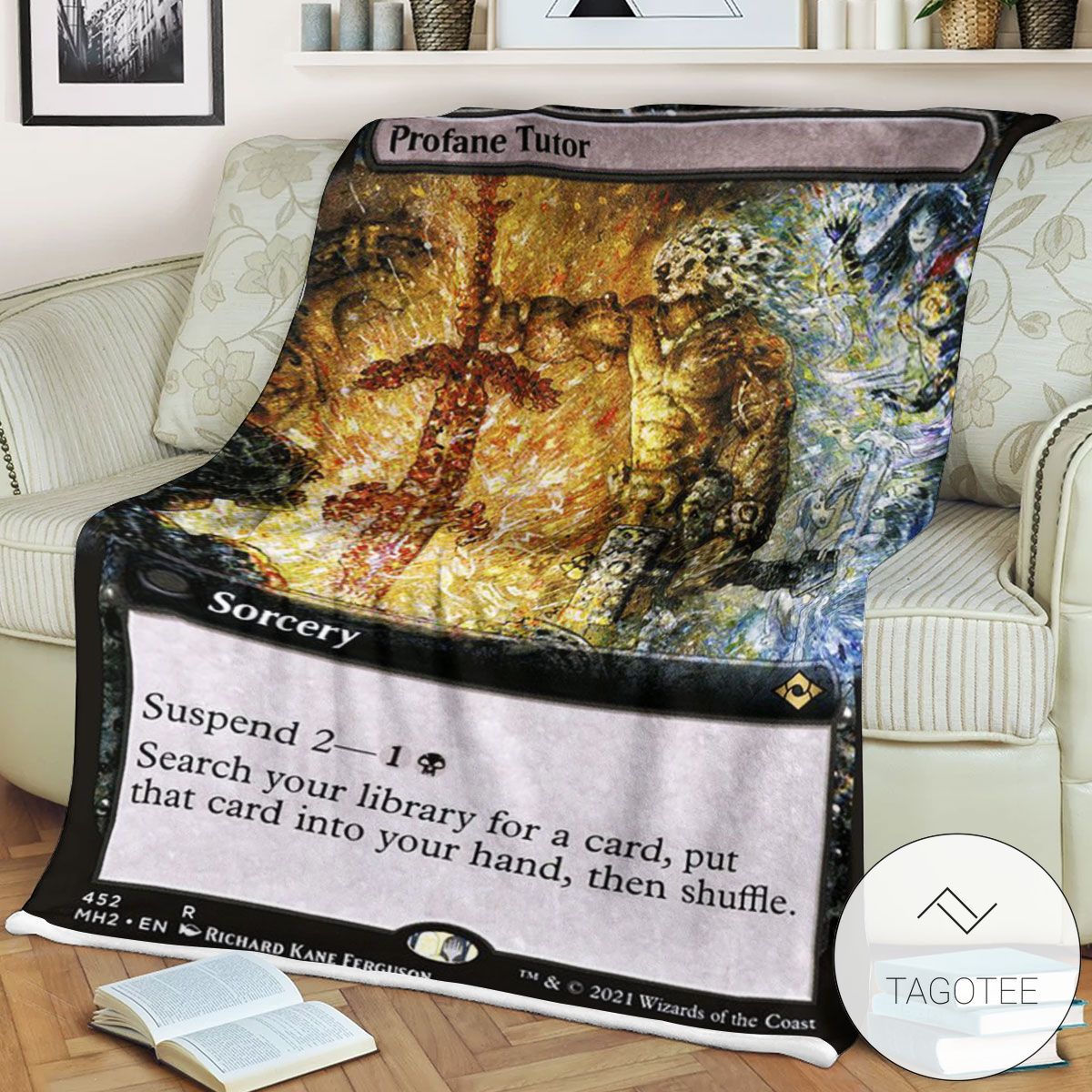 Mh2 452 Profane Tutor Mtg Game Magic The Gathering Blanket Mh2 452 Profane Tutor Mtg Game Magic The Gathering Blanket