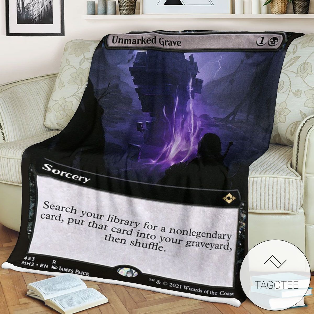 Mh2 453 Unmarked Grave Mtg Game Magic The Gathering Blanket Mh2 453 Unmarked Grave Mtg Game Magic The Gathering Blanket