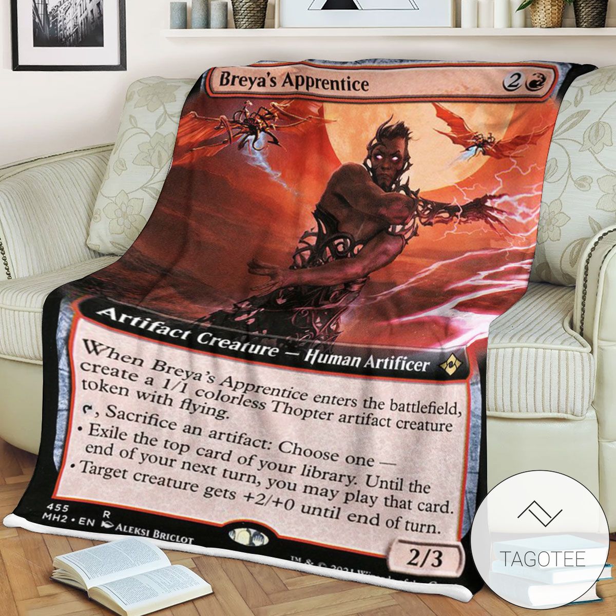 Mh2 455 Breya S Apprentice Mtg Game Magic The Gathering Blanket Mh2 455 Breya S Apprentice Mtg Game Magic The Gathering Blanket
