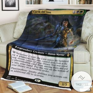 Mh2 464 Carth The Lion Mtg Game Magic The Gathering Blanket