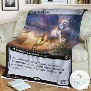 Mh2 470 Diamond Lion Mtg Game Magic The Gathering Blanket