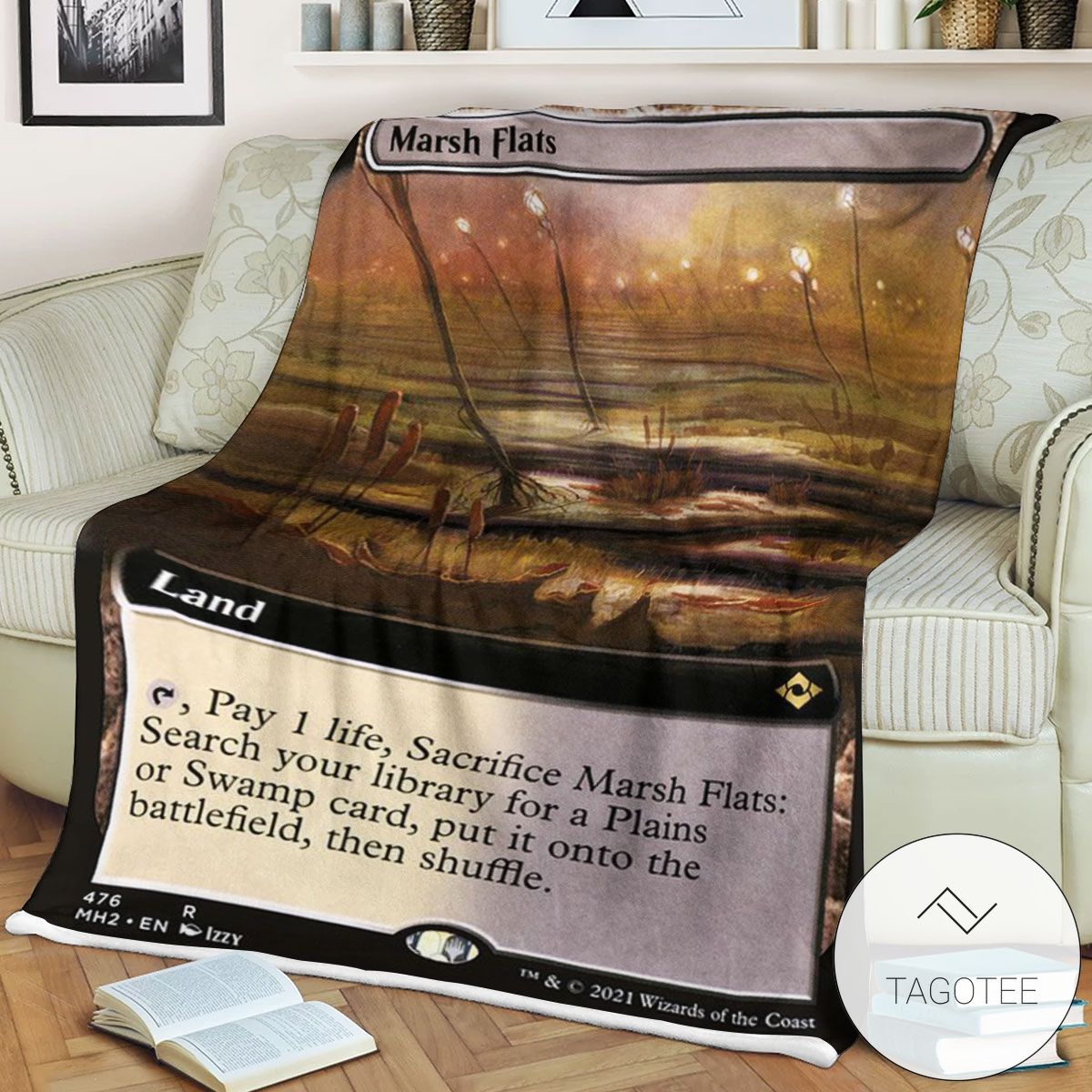 Mh2 476 Marsh Flats Mtg Game Magic The Gathering Blanket Mh2 476 Marsh Flats Mtg Game Magic The Gathering Blanket