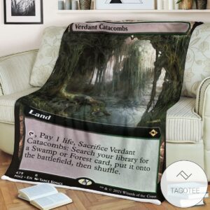 Mh2 479 Verdant Catacombs Mtg Game Magic The Gathering Blanket