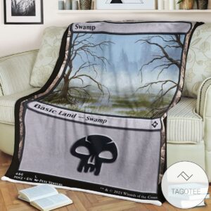 Mh2 486 Swamp Mtg Game Magic The Gathering Blanket