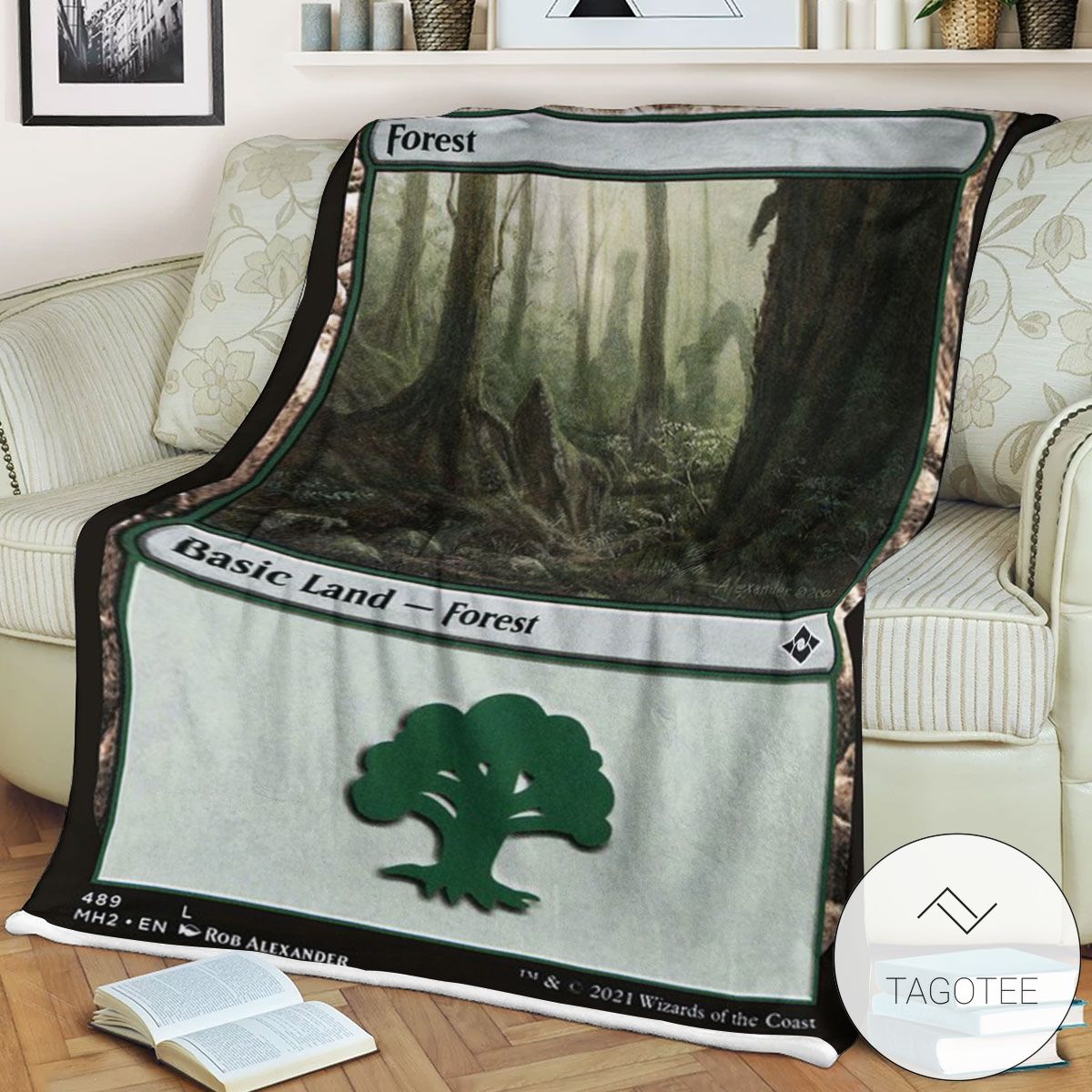 Mh2 489 Forest Mtg Game Magic The Gathering Blanket Mh2 489 Forest Mtg Game Magic The Gathering Blanket