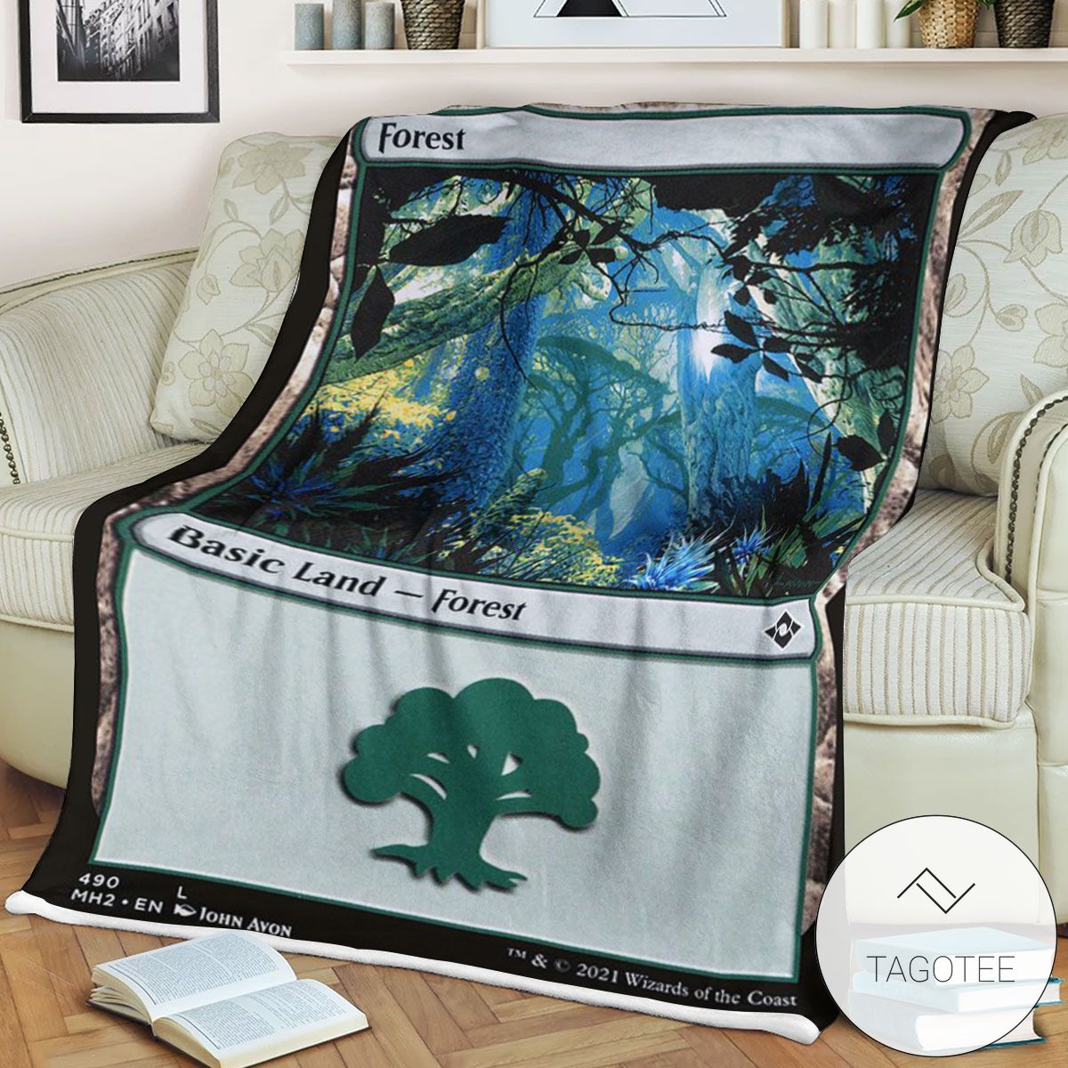 Mh2 490 Forest Mtg Game Magic The Gathering Blanket Mh2 490 Forest Mtg Game Magic The Gathering Blanket