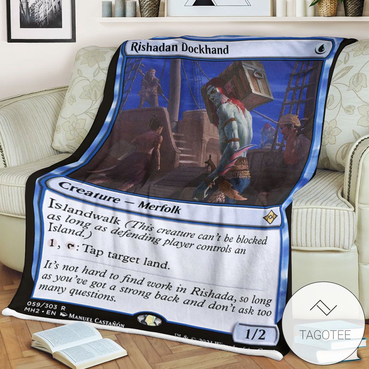 Mh2 59 Rishadan Dockhand Mtg Game Magic The Gathering Blanket Mh2 59 Rishadan Dockhand Mtg Game Magic The Gathering Blanket