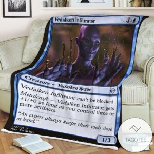 Mh2 73 Vedalken Infiltrator Mtg Game Magic The Gathering Blanket