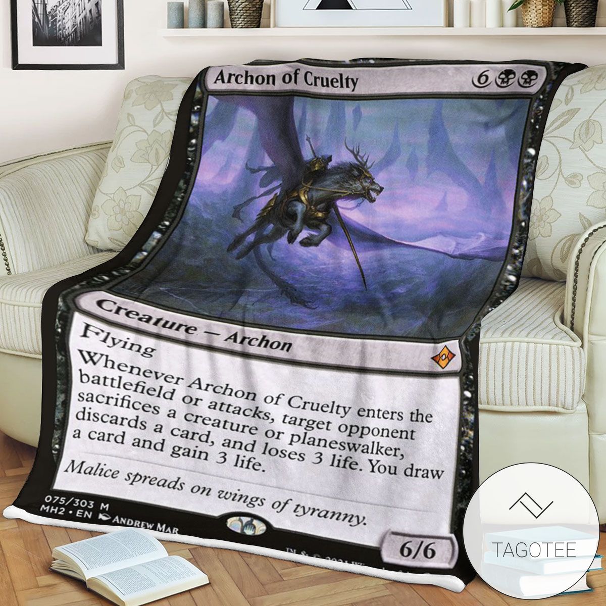 Mh2 75 Archon Of Cruelty Mtg Game Magic The Gathering Blanket Mh2 75 Archon Of Cruelty Mtg Game Magic The Gathering Blanket