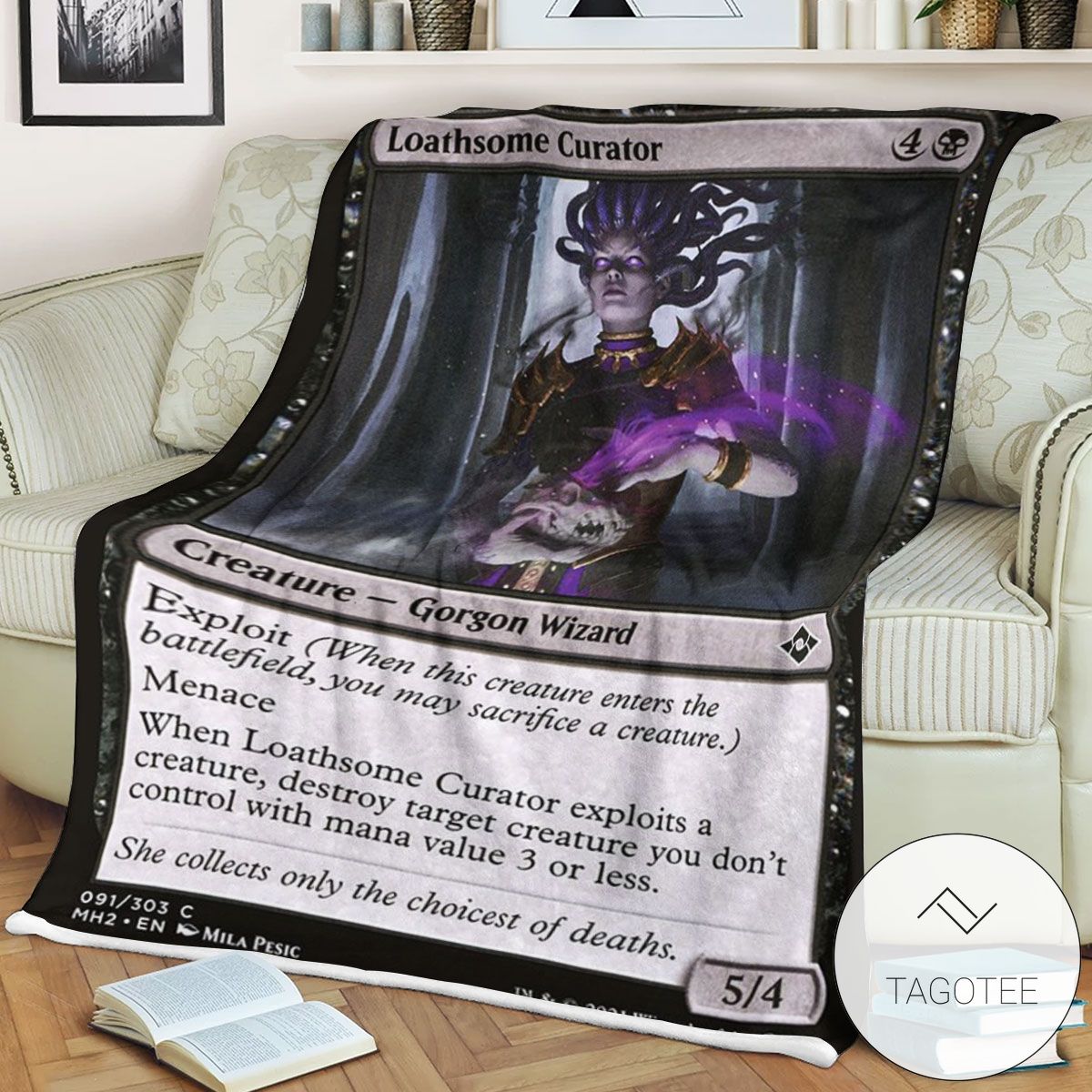 Mh2 91 Loathsome Curator Mtg Game Magic The Gathering Blanket Mh2 91 Loathsome Curator Mtg Game Magic The Gathering Blanket