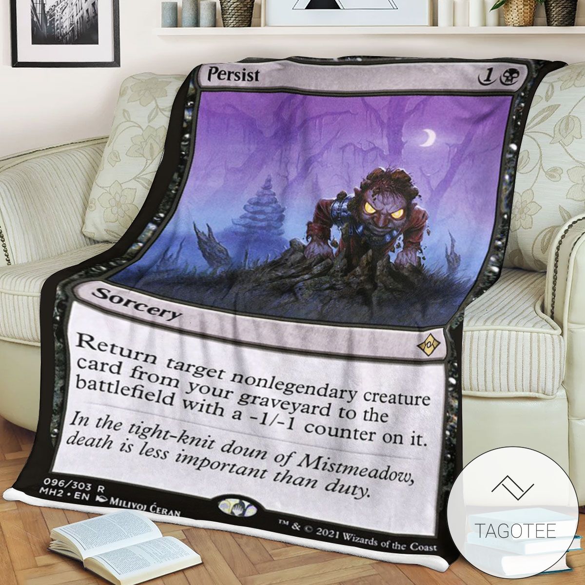 Mh2 96 Persist Mtg Game Magic The Gathering Blanket Mh2 96 Persist Mtg Game Magic The Gathering Blanket