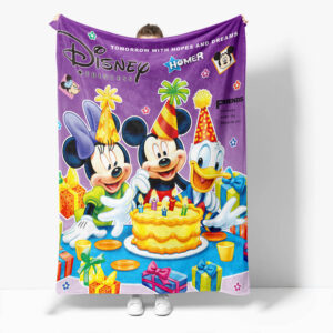 Mickey Mouse Minnie Mouse Blanket 813