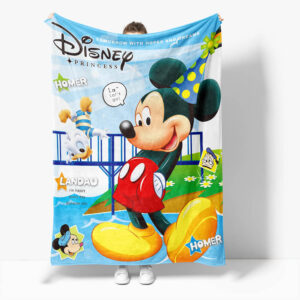 Mickey Mouse Minnie Mouse Blanket 917
