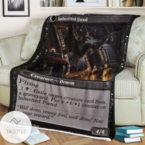 Mid 105 Inherited Fiend Mtg Game Magic The Gathering Blanket