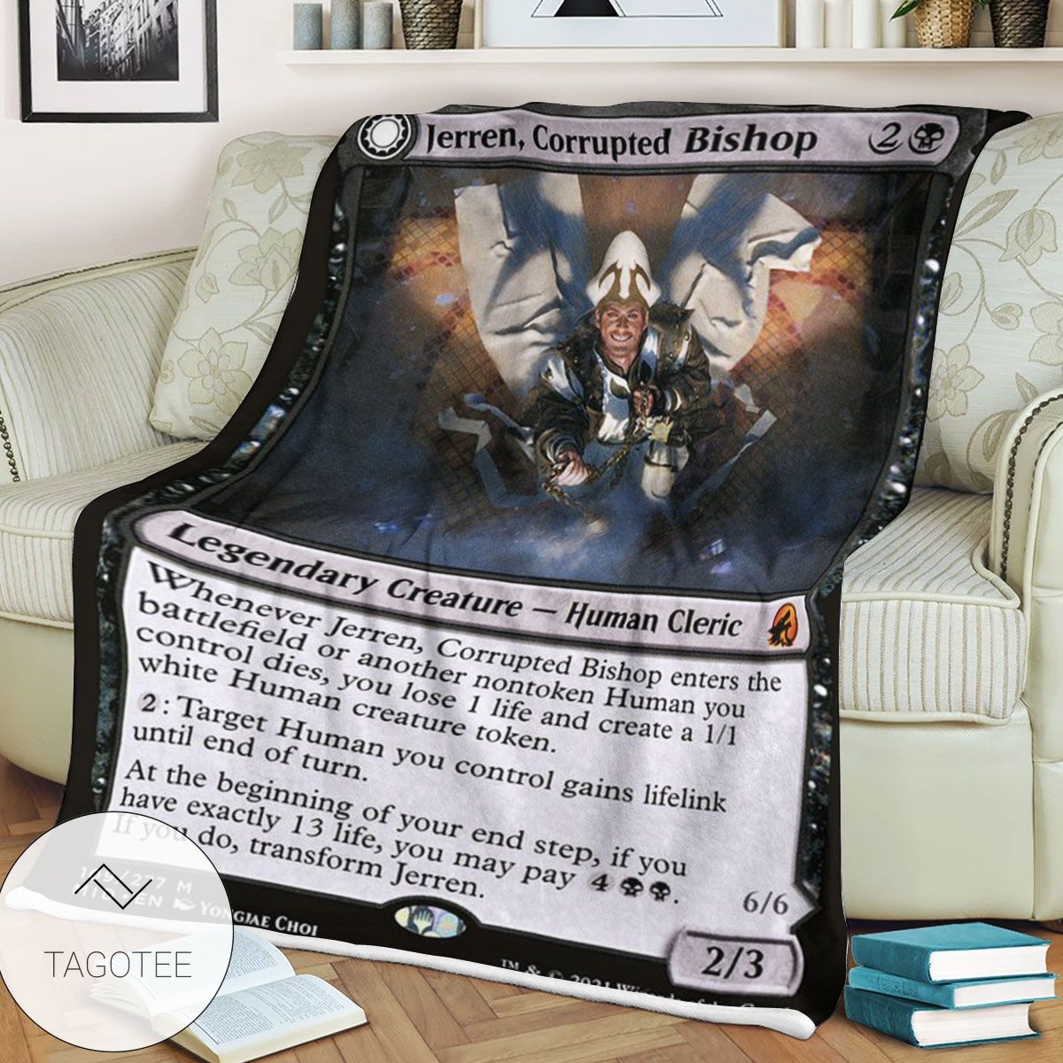Mid 109 Jerren Corrupted Bishop Mtg Game Magic The Gathering Blanket Mid 109 Jerren Corrupted Bishop Mtg Game Magic The Gathering Blanket