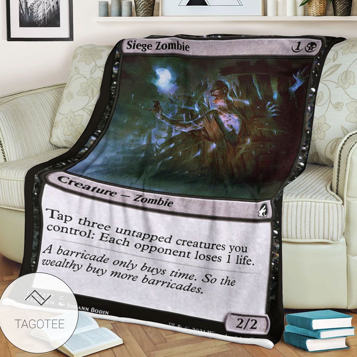 Mid 121 Siege Zombie Mtg Game Magic The Gathering Blanket Mid 121 Siege Zombie Mtg Game Magic The Gathering Blanket