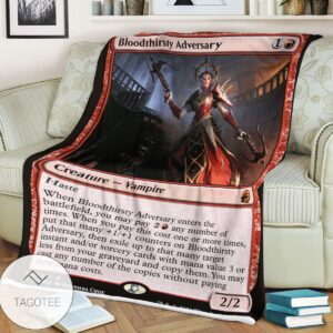 Mid 129 Bloodthirsty Adversary Mtg Game Magic The Gathering Blanket