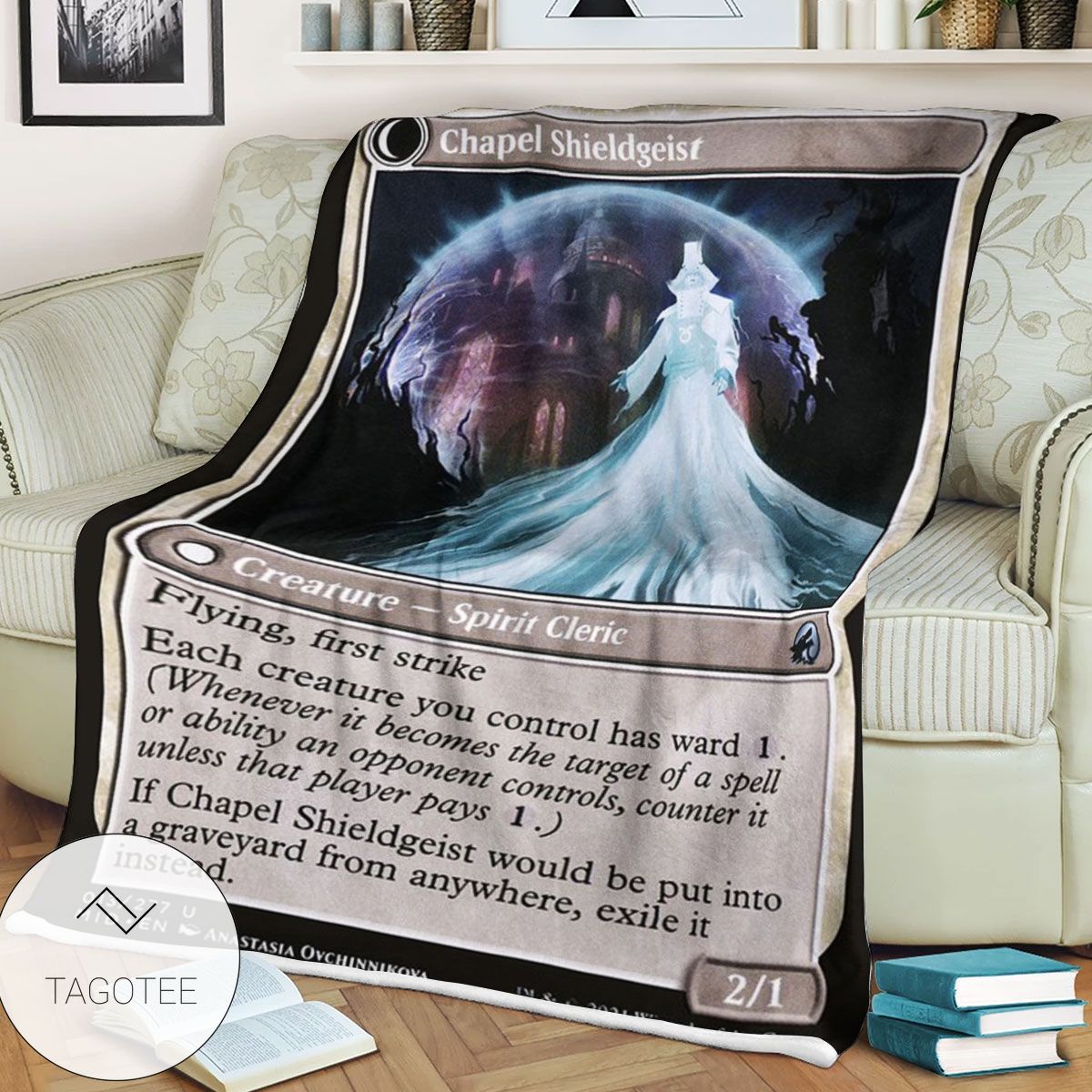 Mid 13 Chapel Shieldgeist Mtg Game Magic The Gathering Blanket Mid 13 Chapel Shieldgeist Mtg Game Magic The Gathering Blanket