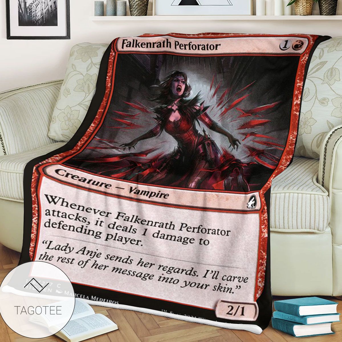 Mid 136 Falkenrath Perforator Mtg Game Magic The Gathering Blanket Mid 136 Falkenrath Perforator Mtg Game Magic The Gathering Blanket