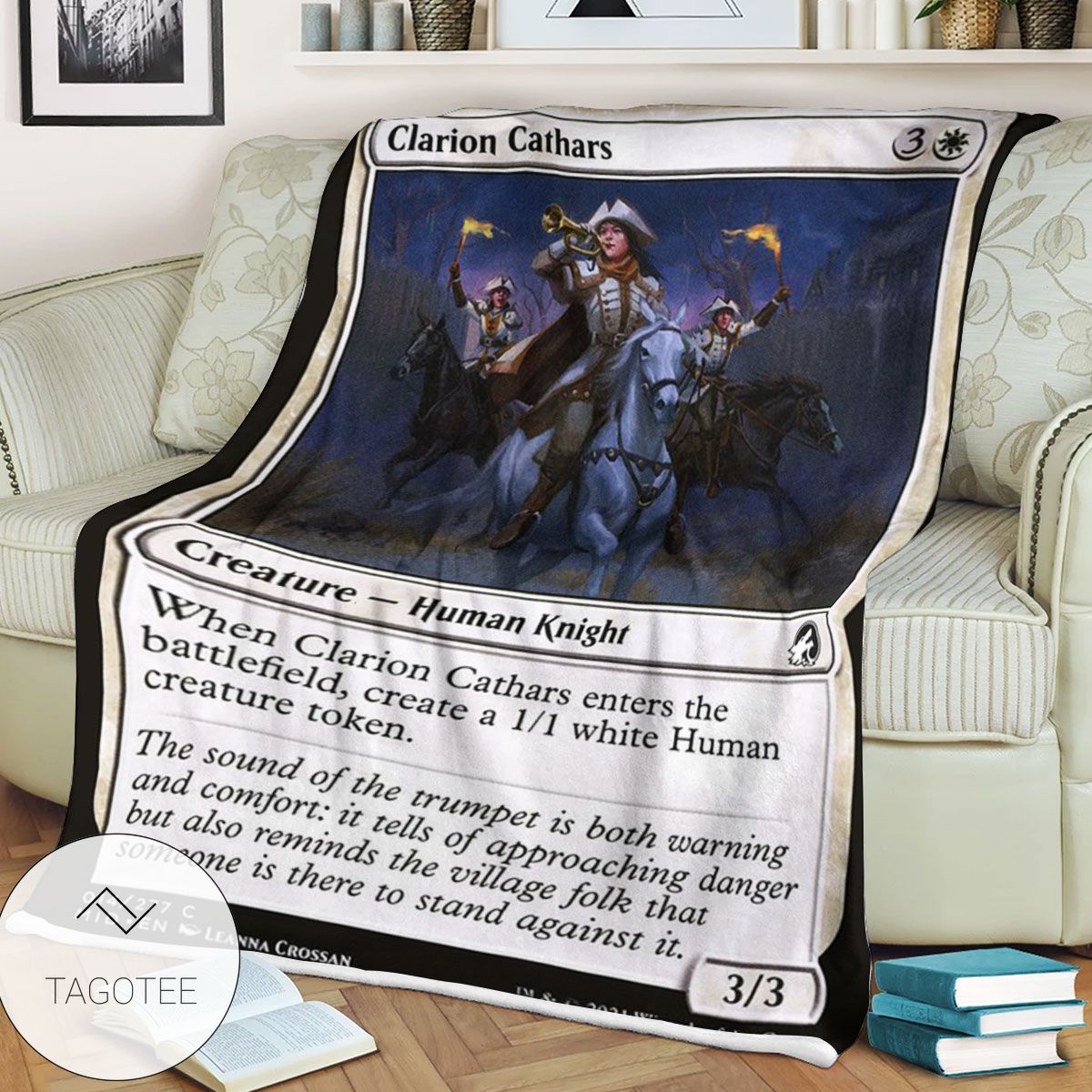 Mid 14 Clarion Cathars Mtg Game Magic The Gathering Blanket Mid 14 Clarion Cathars Mtg Game Magic The Gathering Blanket