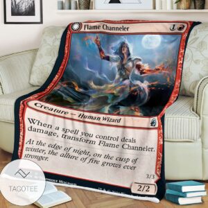 Mid 141 Flame Channeler Mtg Game Magic The Gathering Blanket