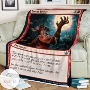 Mid 147 Lunar Frenzy Mtg Game Magic The Gathering Blanket