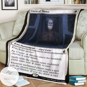 Mid 15 Curse Of Silence Mtg Game Magic The Gathering Blanket