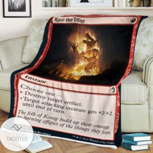 Mid 156 Raze The Effigy Mtg Game Magic The Gathering Blanket
