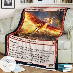 Mid 162 Sunstreak Phoenix Mtg Game Magic The Gathering Blanket