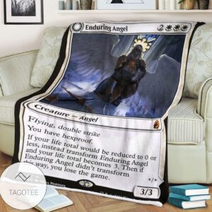 Mid 17 Enduring Angel Mtg Game Magic The Gathering Blanket