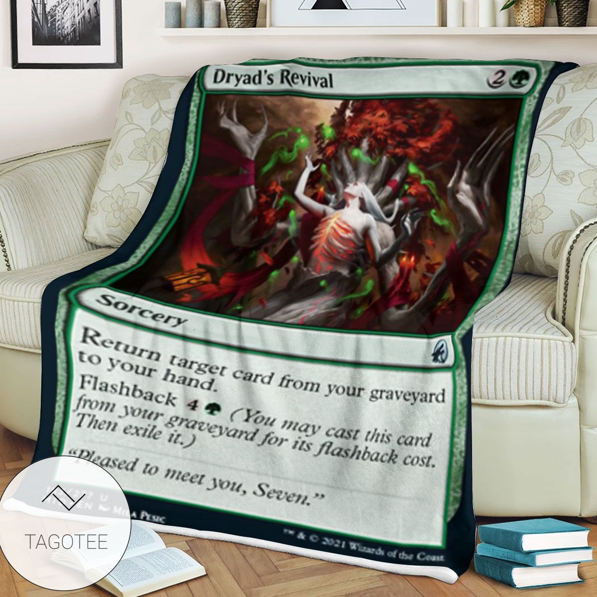 Mid 183 Dryad S Revival Mtg Game Magic The Gathering Blanket Mid 183 Dryad S Revival Mtg Game Magic The Gathering Blanket