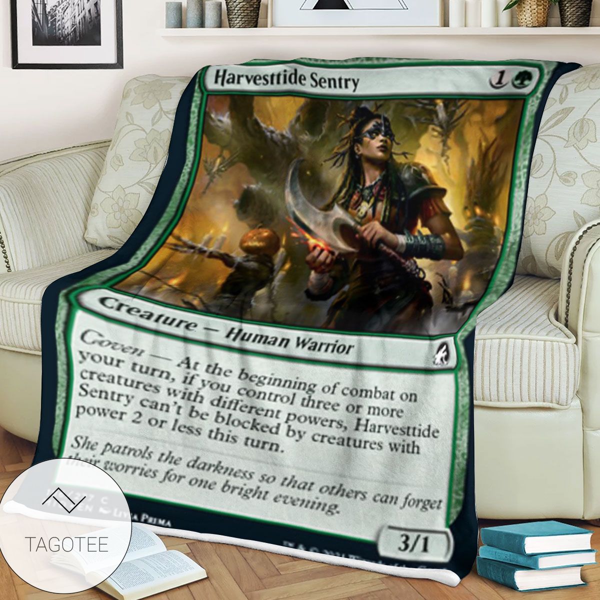 Mid 186 Harvesttide Sentry Mtg Game Magic The Gathering Blanket Mid 186 Harvesttide Sentry Mtg Game Magic The Gathering Blanket