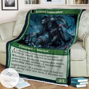 Mid 190 Frenzied Trapbreaker Mtg Game Magic The Gathering Blanket
