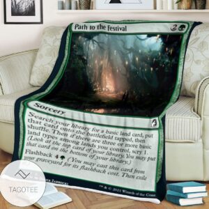 Mid 191 Path To The Festival Mtg Game Magic The Gathering Blanket