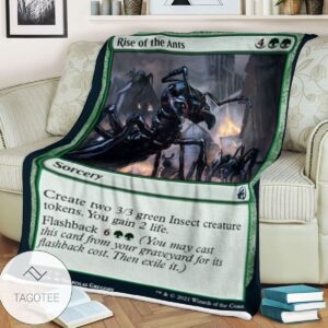 Mid 196 Rise Of The Ants Mtg Game Magic The Gathering Blanket