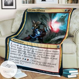Mid 210 Arcane Infusion Mtg Game Magic The Gathering Blanket