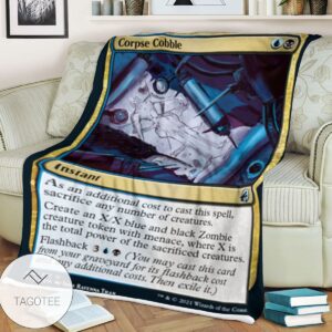 Mid 214 Corpse Cobble Mtg Game Magic The Gathering Blanket