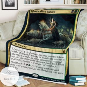 Mid 225 Ghoulcaller S Harvest Mtg Game Magic The Gathering Blanket