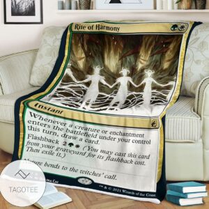 Mid 236 Rite Of Harmony Mtg Game Magic The Gathering Blanket