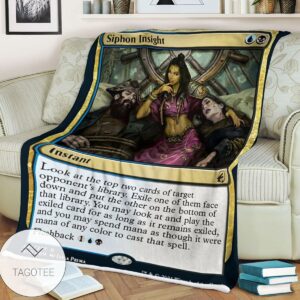 Mid 241 Siphon Insight Mtg Game Magic The Gathering Blanket