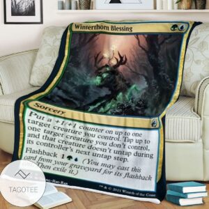 Mid 251 Winterthorn Blessing Mtg Game Magic The Gathering Blanket