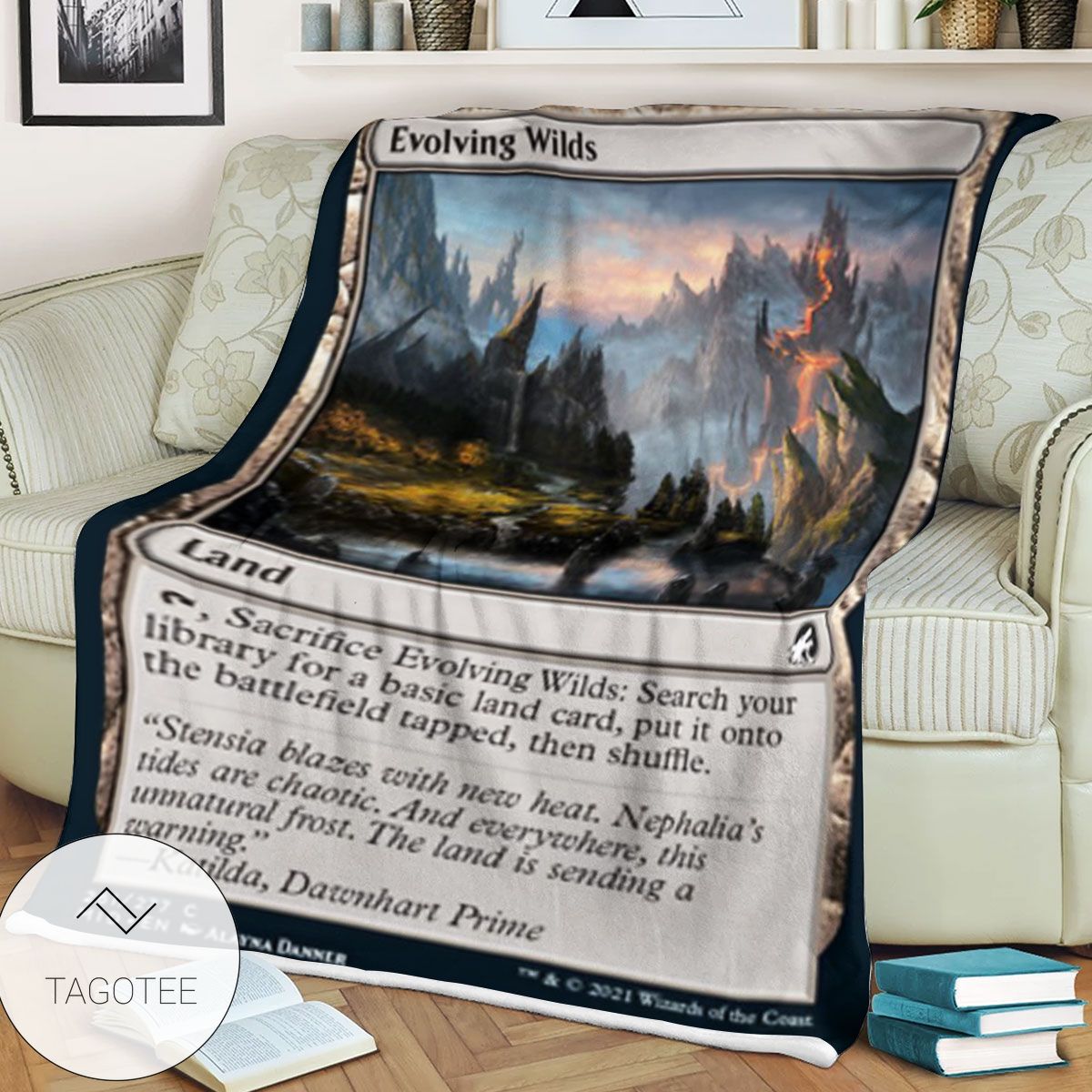 Mid 261 Evolving Wilds Mtg Game Magic The Gathering Blanket Mid 261 Evolving Wilds Mtg Game Magic The Gathering Blanket