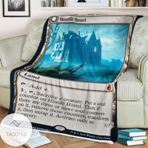 Mid 264 Hostile Hostel Mtg Game Magic The Gathering Blanket