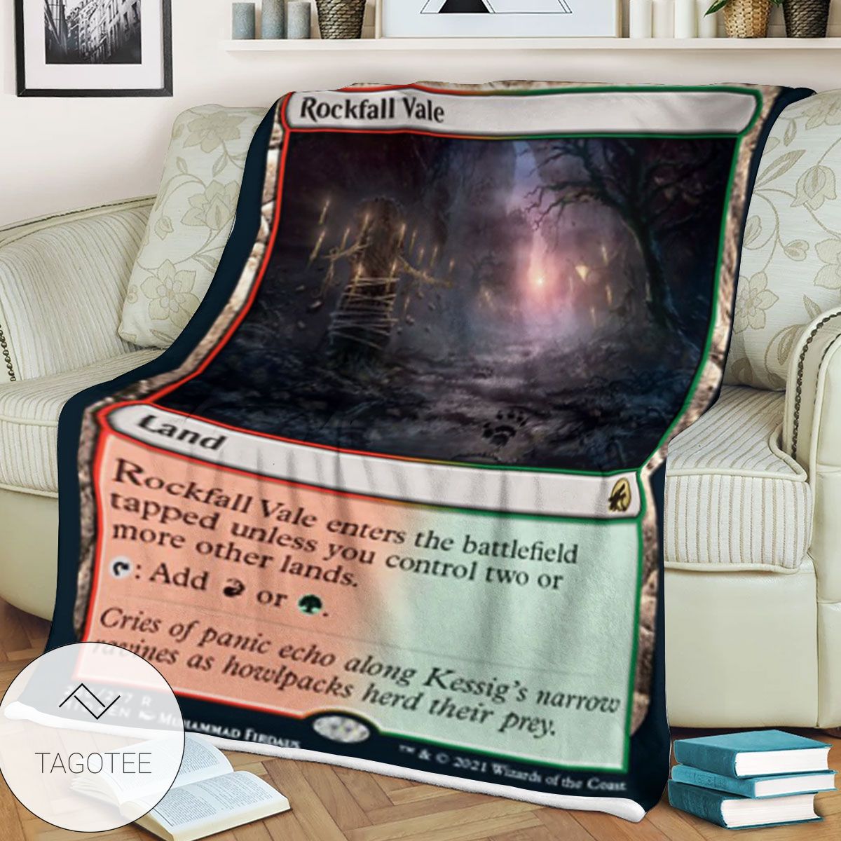 Mid 266 Rockfall Vale Mtg Game Magic The Gathering Blanket Mid 266 Rockfall Vale Mtg Game Magic The Gathering Blanket
