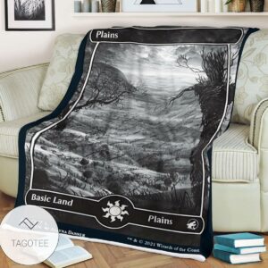 Mid 268 Plains Mtg Game Magic The Gathering Blanket