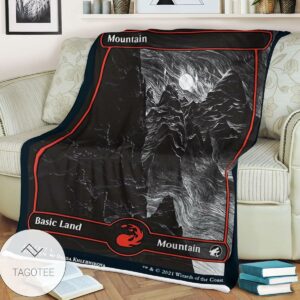 Mid 274 Mountain Mtg Game Magic The Gathering Blanket